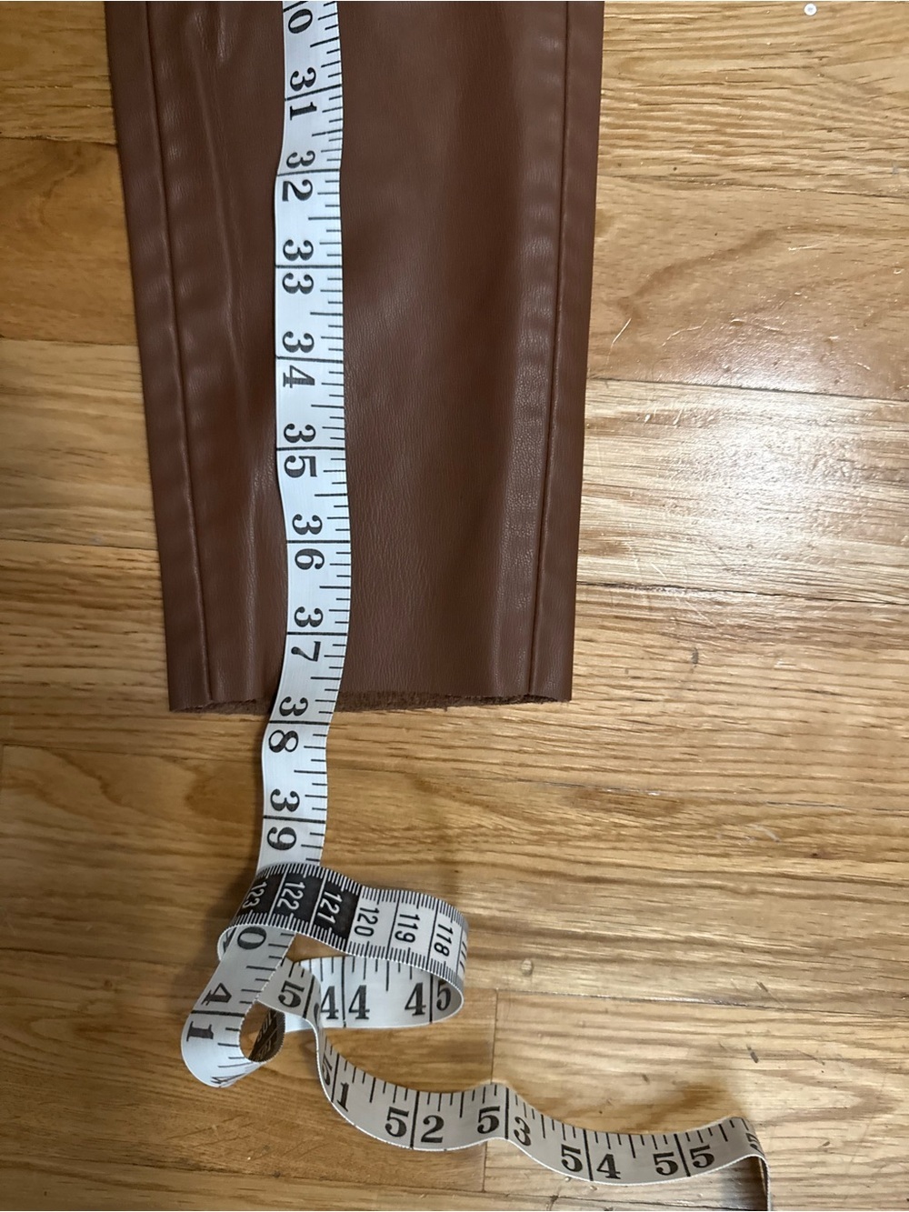 Zara Faux Leather Ankle Pants in Brown - Picture 5 of 6